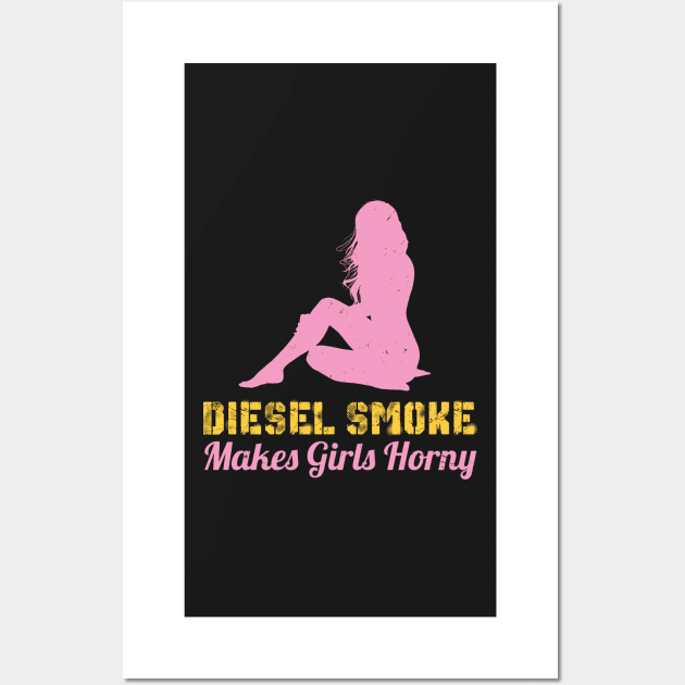 DIESEL TRUCK: Diesel Smoke Wall Art by woormle